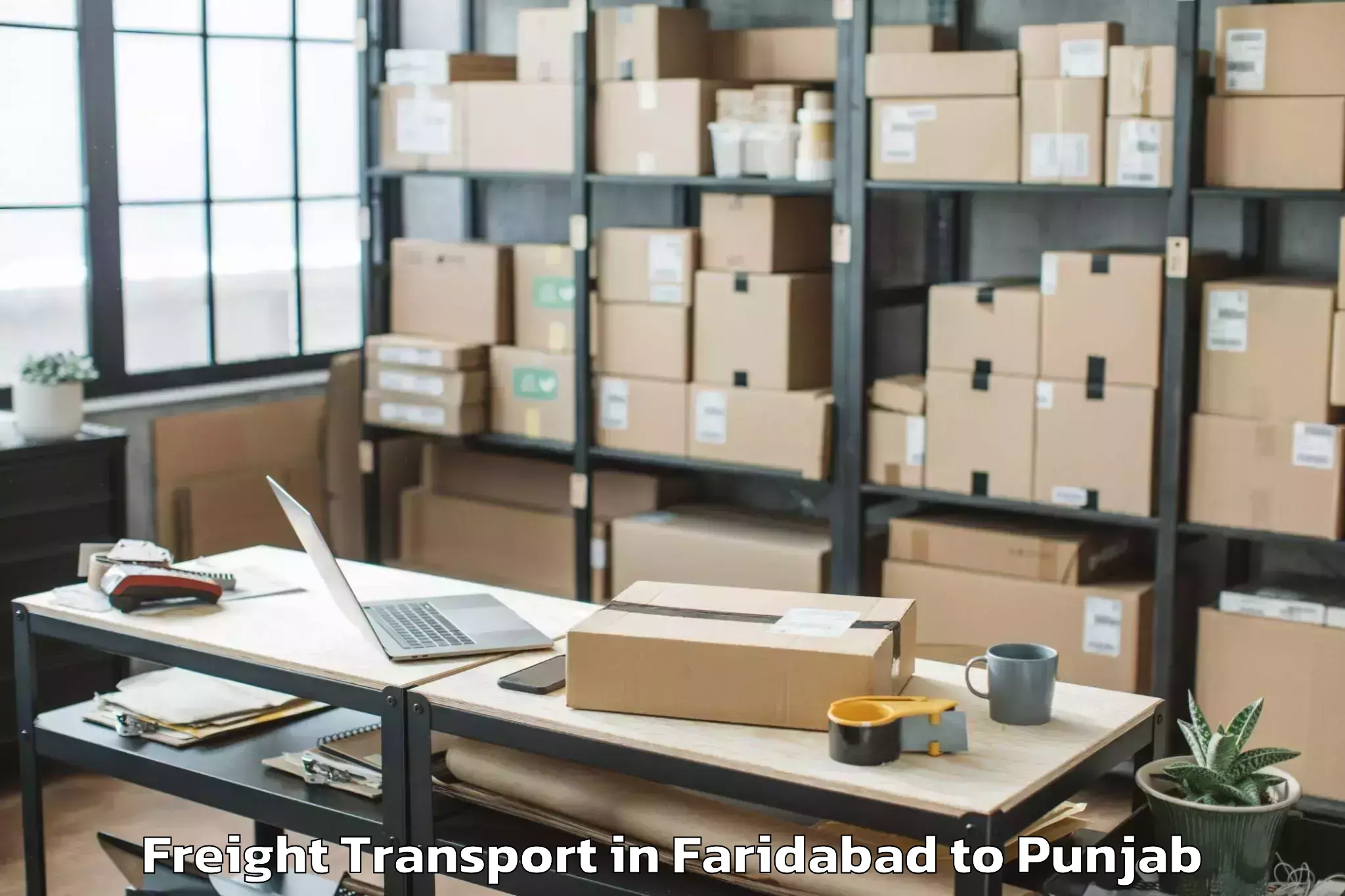 Top Faridabad to Abhilashi University Faridkot Freight Transport Available